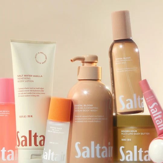 Real Saltair customer before and after results showing improved skin texture and tone